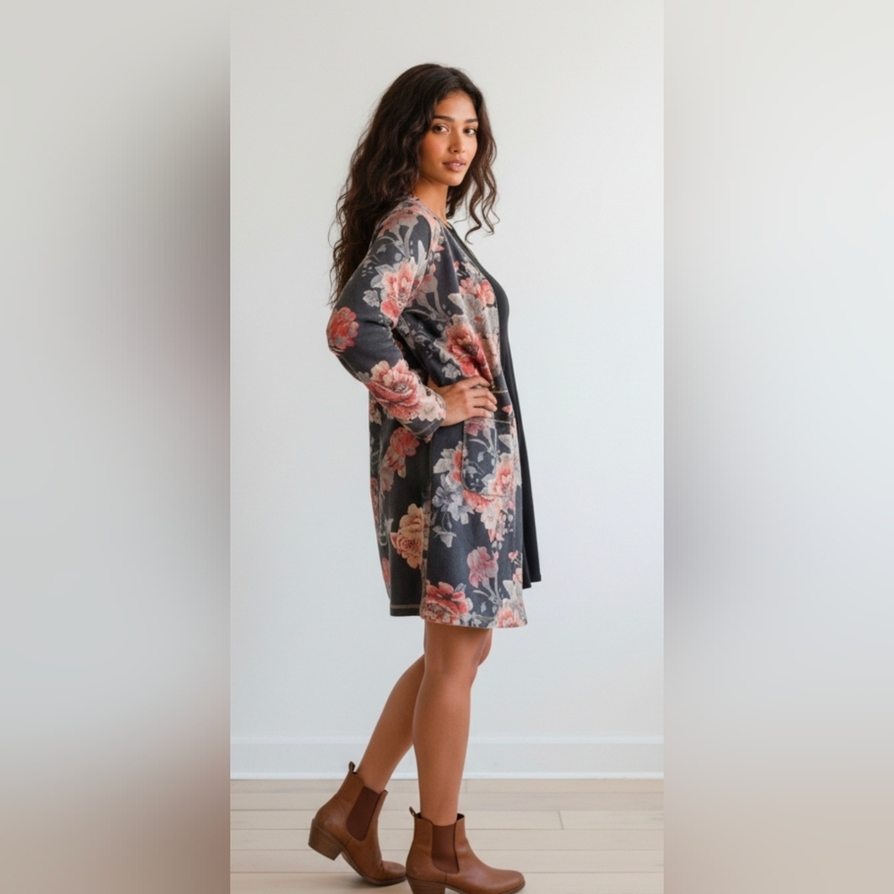 Vintage Floral Kimono Cardigan - The Perfect​ Layer